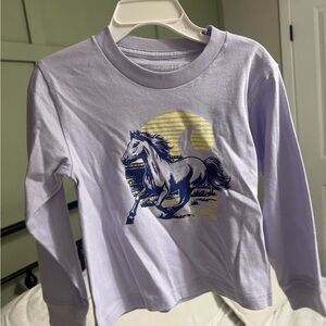 Carhartt Purple Horse Graphic Long Sleeve Tee